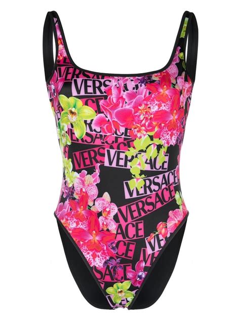 versace print swimsuit